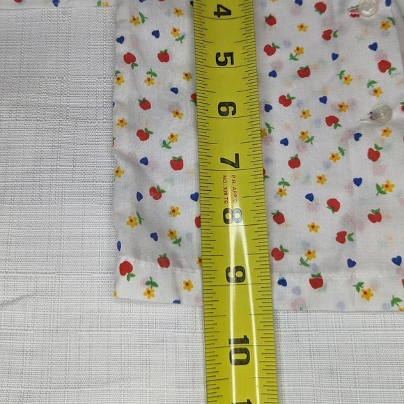 Catton Candy Baby Button Down Top Vintage 1980's - Picture 4 of 6